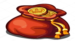 Bag of gold coins, wealth symbol, vector icon Stock Vector Image by  ©Anton_Lunkov #122589306
